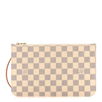 LOUIS VUITTON Damier Azur Neverfull MM GM Pochette