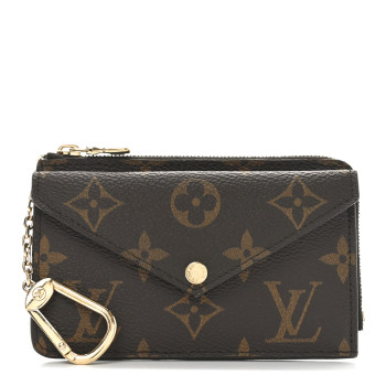 LOUIS VUITTON Monogram Recto Verso Card Holder Black