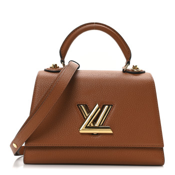 LOUIS VUITTON Taurillon Twist One Handle PM Caramel