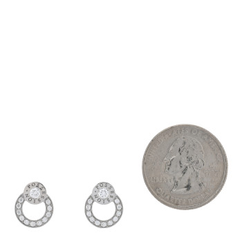 PIAGET 18K White Gold Diamond Possession Round Drop Earrings