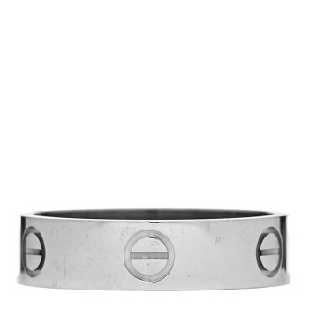 CARTIER 18K White Gold 5.5mm LOVE Ring 60 9