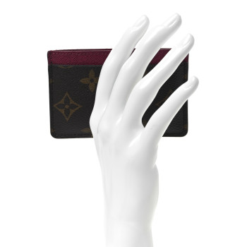 LOUIS VUITTON Monogram Card Holder Fuchsia