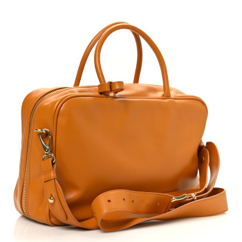 MIU MIU Soft Calf Softy Large Beau Top Handle Bag Melograno