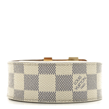 LOUIS VUITTON Damier Azur 40mm LV Initiales 95 38 Belt