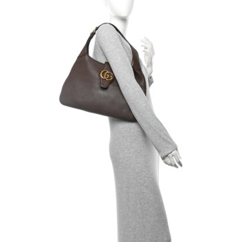 GUCCI Goatskin Medium Aphrodite Shoulder Bag New Acero