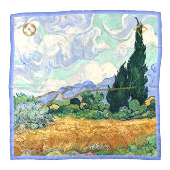 LOUIS VUITTON Wool Silk Masters Van Gogh Shawl