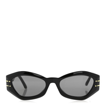 CHRISTIAN DIOR Acetate DiorSignature B1U Butterfly Sunglasses Black