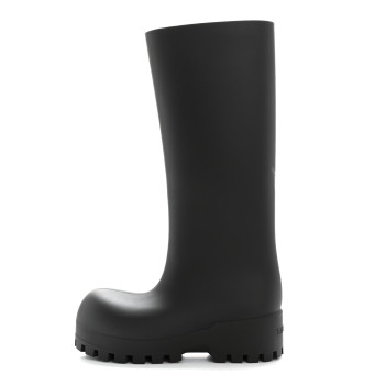 BALENCIAGA Rubber Bulldozer Rain Boots 38 Black