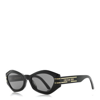 CHRISTIAN DIOR Acetate DiorSignature B1U Butterfly Sunglasses Black