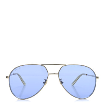 GUCCI Metal Aviator Sunglasses GG0356S Blue