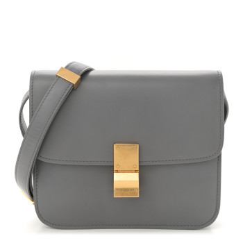 CELINE Box Calfskin Teen Classic Box Flap Bag Frost