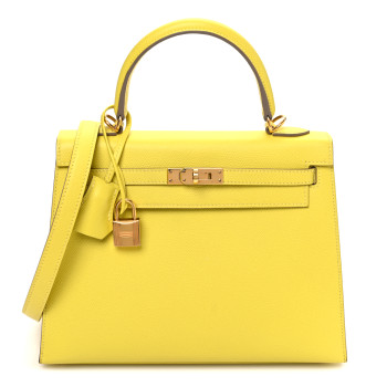 HERMES Epsom Kelly Sellier 25 Lime