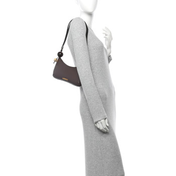 JACQUEMUS Smooth Calfskin Le Bisou Medium Brown