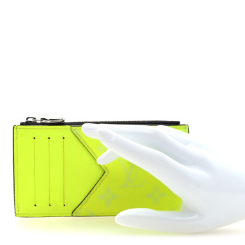 LOUIS VUITTON Taigarama Coin Card Holder Yellow