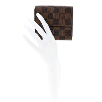 LOUIS VUITTON Damier Ebene Elise Wallet