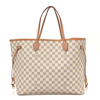 LOUIS VUITTON Damier Azur Neo Neverfull GM Rose Ballerine