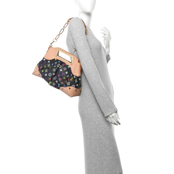 LOUIS VUITTON Monogram Multicolor Judy MM Black