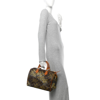 LOUIS VUITTON Monogram Dentelle Speedy 30 Gold