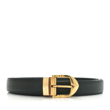 LOUIS VUITTON Taiga Leather Classique Belt 110 44 Green