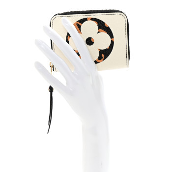 LOUIS VUITTON Monogram Giant Jungle Zippy Coin Purse Ivory