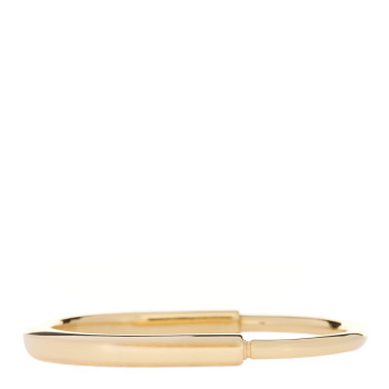 TIFFANY 18K Yellow Gold Tiffany Lock Bangle Bracelet