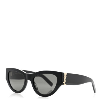 SAINT LAURENT Acetate Sunglasses SL M94 Black