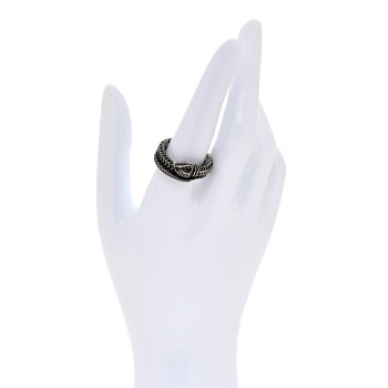 GUCCI Sterling Silver Gucci Garden Snake Ring 57 8