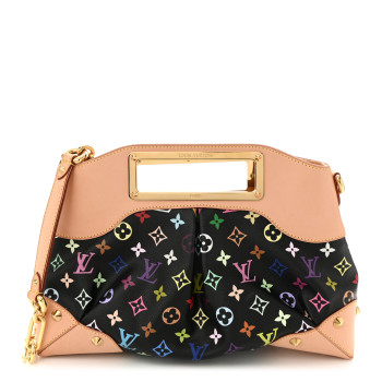 LOUIS VUITTON Monogram Multicolor Judy MM Black