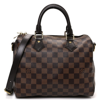 LOUIS VUITTON Damier Ebene Speedy Bandouliere 25