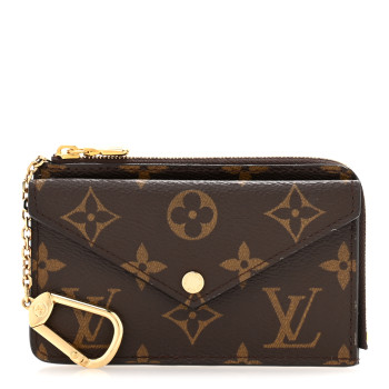 LOUIS VUITTON Monogram Recto Verso Card Holder Black