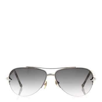 LOUIS VUITTON Damier Azur Petite Viola Pilote Aviator Sunglasses Z0570U