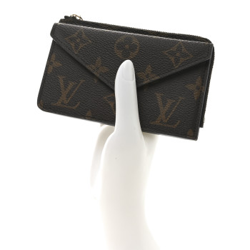 LOUIS VUITTON Monogram Recto Verso Card Holder Black