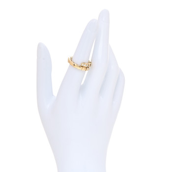 BULGARI 18K Yellow Gold Diamond Serpenti Viper Single Spiral Ring 51 5.75 53 6.5