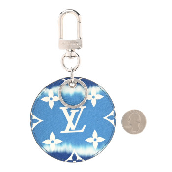 LOUIS VUITTON Monogram Escale Bag Charm Key Holder Blue