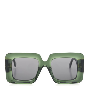 LOEWE Acetate Anagram Square Sunglasses LW40176U Green