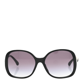 CHANEL Acetate Chain Sunglasses 5470-Q-A Black