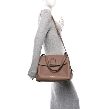 BURBERRY Derby Calfskin House Check Medium Camberley Dark Sand
