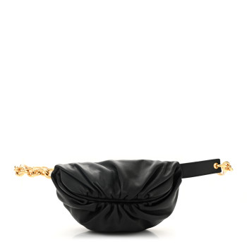 BOTTEGA VENETA Nappa The Belt Chain Pouch Black