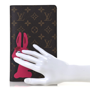 LOUIS VUITTON LV X SY Monogram Rabbit Emily Notebook Cover MM Pink