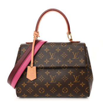 LOUIS VUITTON Monogram Cluny BB Bordeaux Fuchsia