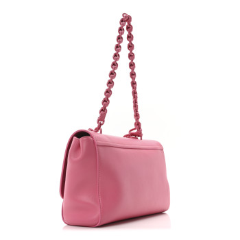 MULBERRY Classic Grain Medium Lily Flap Geranium Pink