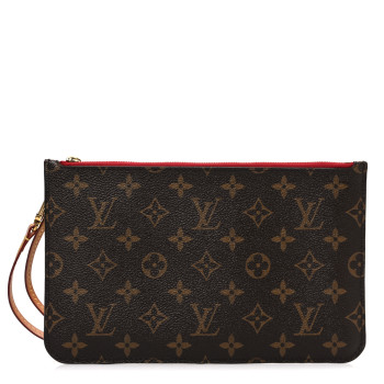 LOUIS VUITTON Monogram Neverfull MM GM Pochette Cherry