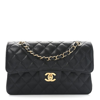CHANEL Caviar Quilted Small Double Flap Black