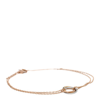 CARTIER 18K Pink Yellow White Gold Trinity Bracelet