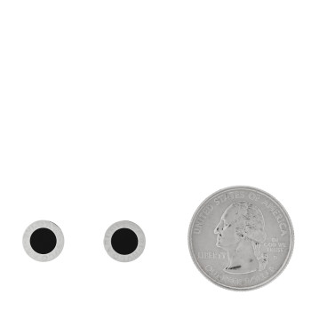 BULGARI 18K White Gold Black Onyx BVLGARI BVLGARI Stud Earrings