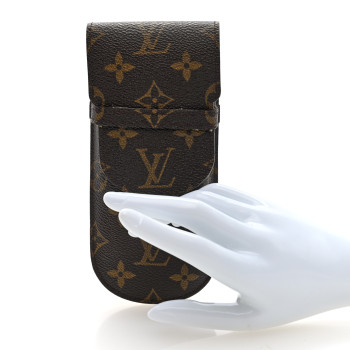 LOUIS VUITTON Monogram Glasses Sunglasses Case w Flap