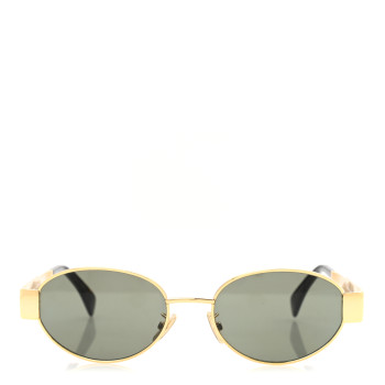 CELINE Metal Triomphe 01 Sunglasses CL40235U Gold Green