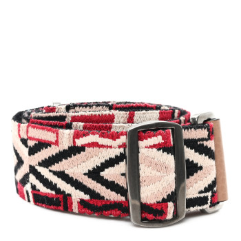 VALENTINO GARAVANI Canvas Loveblade Embroidered Rockstud Guitar Strap Multicolor