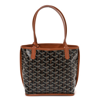 GOYARD Goyardine Reversible Mini Anjou Black Gold