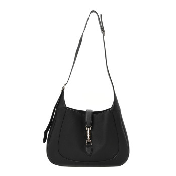 GUCCI Pebbled Calfskin Large Jackie 1961 Hobo Black